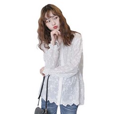 슈슈링 자수 임산부 블라우스