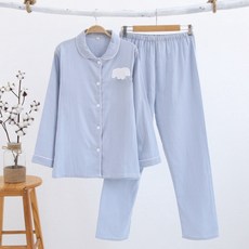 에스텔라 버섯 문양 심플 임산부 잠옷 상하세트