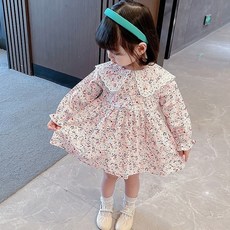 BEBENIZ 女款花朵蕾絲領連衣裙