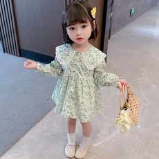 BEBENIZ 女款花朵蕾絲領連衣裙