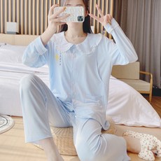 涼感孕婦睡衣上下套裝 7103