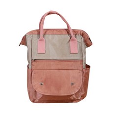 JH Company 鈕扣掀蓋式口袋後背包, 粉色