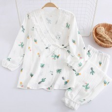 仙人掌圖案孕婦睡衣上下套裝