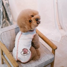 AMYLOVESPET 寵物大象睡眠背心, 粉紅色