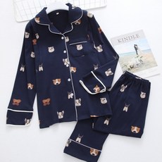 三角星可愛小狗睡衣上下套裝