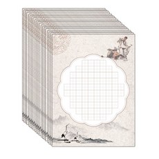 Kusen漢字毛筆字練習紙 A4 筆字 09 C 學, 20個