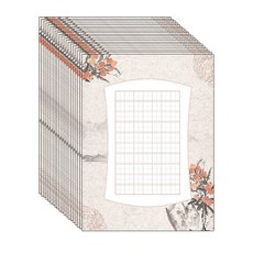 Kusen漢字毛筆字練習紙 A4 筆字 10 C 花, 20個