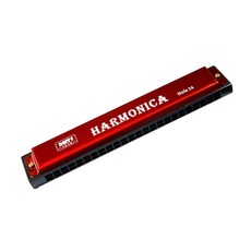 고나비 입문용 하모니카 24홀, 레드, GNB-24, 1개