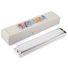 Gonabi 學習用口琴 24孔, 白色, GNB-HS