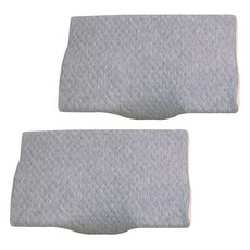 LIV MOM 3D熟睡記憶棉枕頭, 灰色, 2個