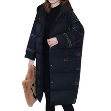 루나글램 임산부 체크 패딩 자켓 아우터 jji994