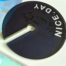 Qrang 壓克力透明亮點杯墊 YJ40-121701, 海軍藍, 1個