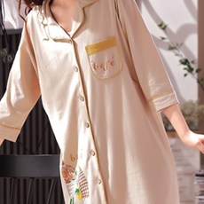 삼각별 임산부 루즈핏 원피스잠옷