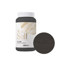 KCC숲으로 셀프 스테인 목재용 수성 페인트 무광, 에보니, 500ml, 1개