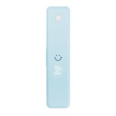 mimoRecipe 攜帶式電池供電牙刷UVC LED收納盒, 微笑款 藍色, MHC-1000B