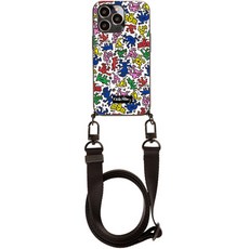 SKINU Keith Haring 卡片收納可拆卸頸掛環手機殼