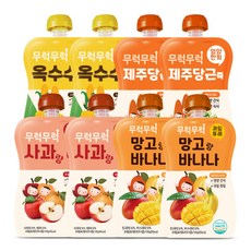 2ucareS 蔬果泥 4入, 玉米口味+紅蘿蔔口味+蘋果水梨口味+芒果香蕉口味, 2組