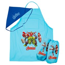 kumhong 復仇者聯盟圍兜+頭巾+袖套, 隨機出貨