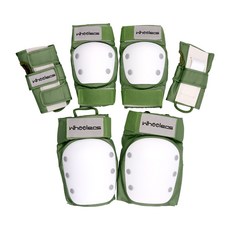 wheelers 滑板護具3件組 左邊+右邊, Olive, 1組