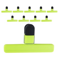 袋子封口夾 L號 10入, 09 綠色, 1組