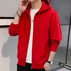 Auls男款戶外簡約純色連帽拉鍊外套 #W68