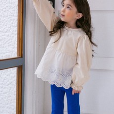 GOING KIDS 女童款素色喇叭長褲