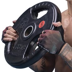 Rock Bros 防震墊自行車雙手半手套 S257, 紅色