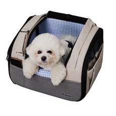 REDPUPPY 寵物 Ibela 汽車安全座椅兼外出提袋, 灰色, 1個