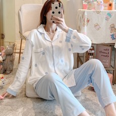 여성용 통기성 파자마 세트 5613