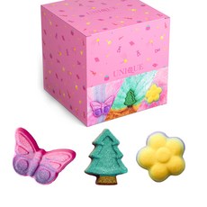 Unique Paradise 視覺蝴蝶85g + 花90g + 松樹60g 沐浴膏套組, 1組