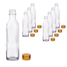 미르코리아 투명사각병 스크류캡 FN300S, 300ml, 8개