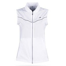 Miwoo Golf Sports 女式 Lux 高爾夫網布全拉鍊高爾夫背心 MW2S501W