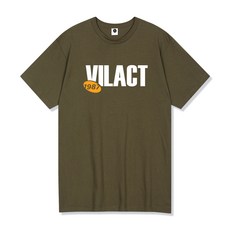 빌락트 남녀공용 통기성 볼드 타이핑 빅로고 반팔 티셔츠