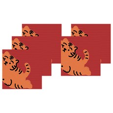 Peace Freedom 可愛老虎便利貼, 5個, 睡過頭的老虎