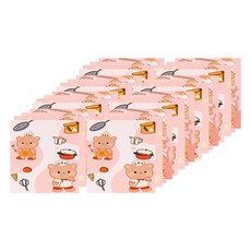 Peace Freedom 迷你橫線筆記本 4入組, 小熊(款式隨機出貨), 8套