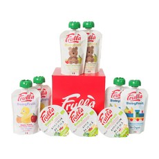 푸룰라 유기농 유아용 이유식 A 종합선물세트 도이팩 100g x 3종 x 2p + 컵 100g x 3종, 6종, 1세트