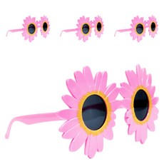 PARTYSHOW 花朵派對眼鏡, 4入, 粉色