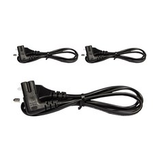韓國製 AC 8字型電源線 L型 黑色 CP-1473, 3個, 1m