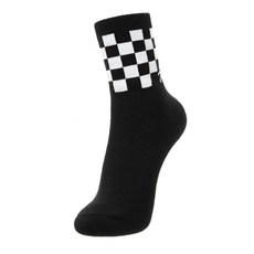 Volvik 富維克 高爾夫棋盤格長頸絨球襪 VLAOM202, 黑色, 1雙