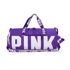 Modern Draw粉色圖案健身包, 12深紫色