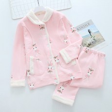 三角星 可愛兔子圖案 孕婦睡衣 上下套裝