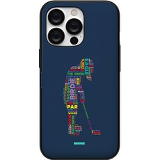 JUST4YOU 에스투비코퍼레이션 골프 타이포 자석카드 휴대폰 케이스