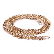 mamaknit 輕量鏈條背帶 120cm + 開口環套組, 金色, 1套