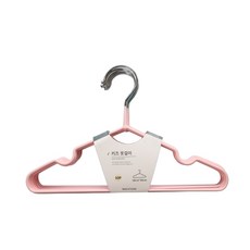 孩童素色衣架, 10入, 粉色
