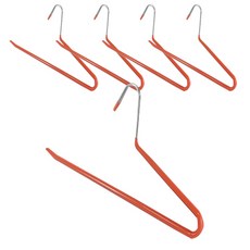 防滑簡約不鏽鋼褲架, 5個, 橘子