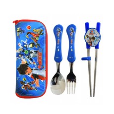 LILFANT 孩童學習筷湯匙叉子餐具盒組, 筷子+湯匙+叉子+餐具盒, 混色