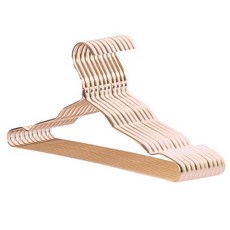 金色衣架 5入+香檳粉衣架 5入組, 10片, 香檳酒