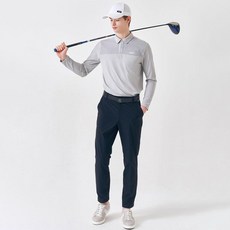 클리브랜드 남성용 골프 밑단스트라이프 롤업형 골프바지 CGMPT210320