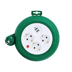 러그박스 USB 멀티릴선 멀티탭 1.0SQ, 3m, 그린, 1개