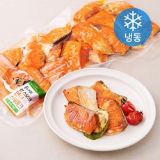풀무원 풀스키친 핫스모크 연어스테이크 오리지널 (냉동), 1kg, 1개